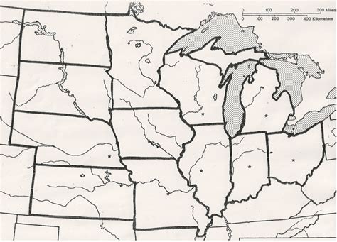 Outline Map Of Midwest States With Maps Update 508328 Map Usa The 12 Images