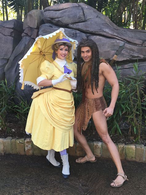 Tarzan And Jane In Disneyland Disney Dresses Jungle Costume Couple