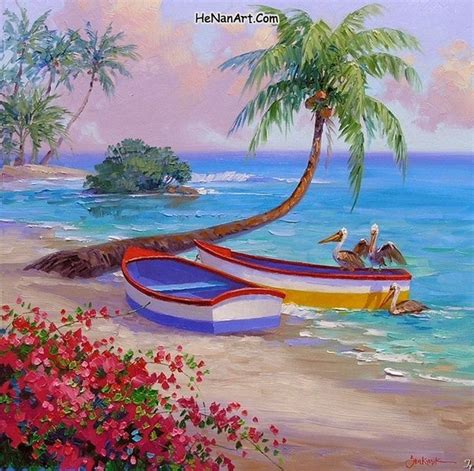 Pin By Deborah Digioia On Pictures Caribbean Art Art Painting Beach Art
