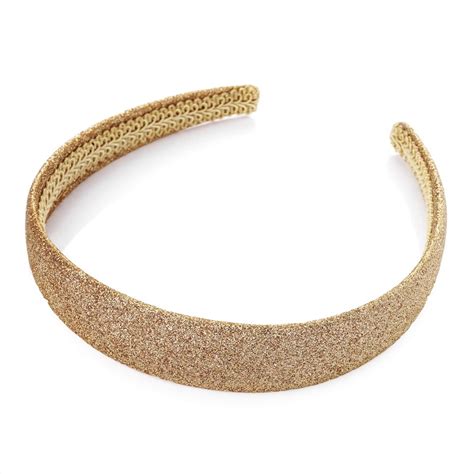 Gold Glitter Head Band Thick Headbands Gold Fashion Accessories