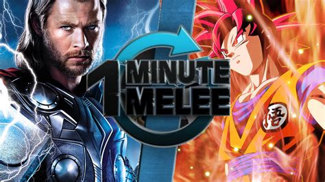 One Minute Melee Thor Vs Goku One Minute Melee Fanon Wiki Fandom