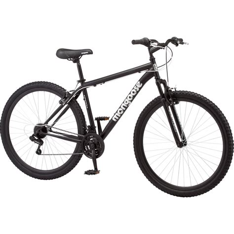 29″ Mens Mongoose Excursion Black 21 Multi Speed Mountain Bike For