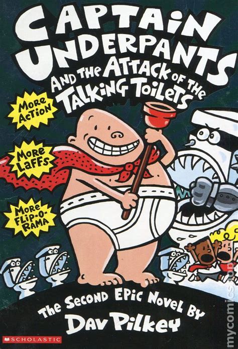 Captain Underpants And The Attack Of The Talking Toilets Sc 1999 Scholastic Comic Books