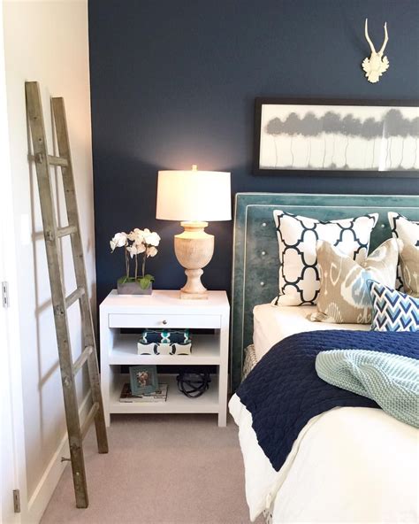Navy Blue Accent Wall Bedroom Ideas Besthomish