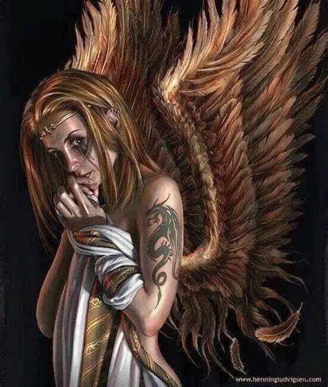 Dark Fallen Angels Art à Thème Ange Ange Dechu Monde Fantastique