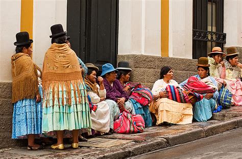 Quechua Women Street La Paz Bolivia