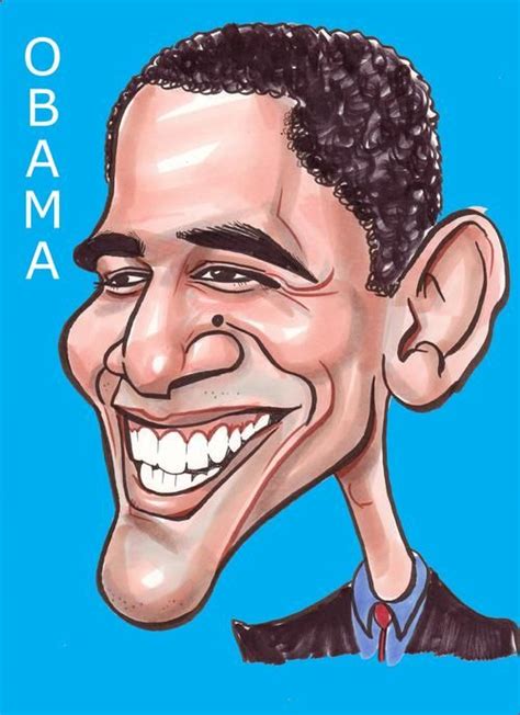 Caricature Of Barack Obama Caricature Celebrity Caricatures Obama