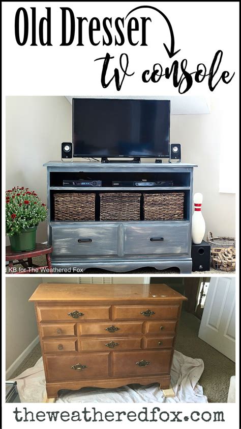 Turn An Old Dresser Into A Tv Stand With These Simple Steps Tv