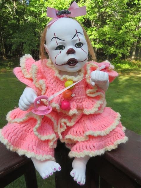 Pennywise Baby Clown Adorable And Creepy Baby Girl Doll Horror Dolls