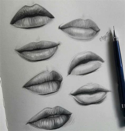Lips Drawinglips Pencil Art Drawings Realistic Drawings Art