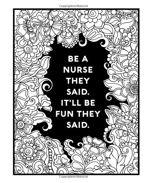 nurse coloring book a totally relatable funny adult coloring book filled with nurse problems