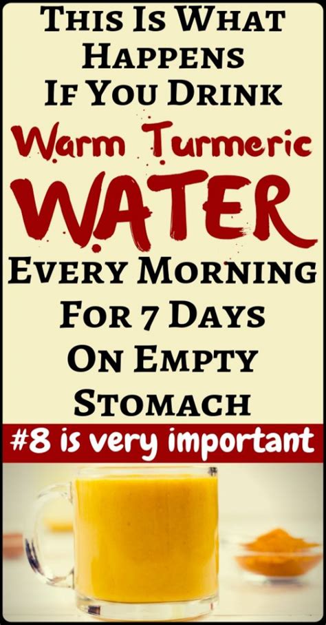 What Happens If You Drink Warm Turmeric Water Every Morning For 7 Days On Empty Stomach