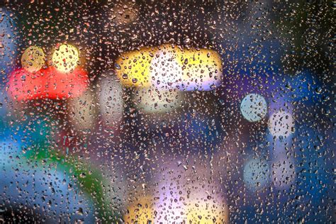 Raindrops On Glass Window · Free Stock Photo