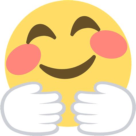Hugging Face Emoji Clipart Hug Emoji Png Transparent Png Full Size