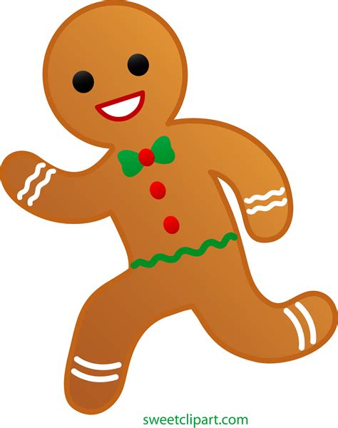 Gingerbread Man Running Clip Art Sweet Clip Art Christmas Images