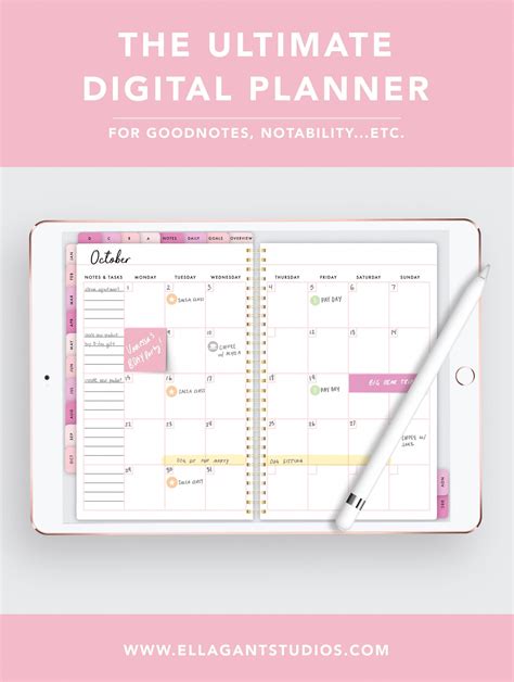 Free Digital Planner Templates Goodnotes