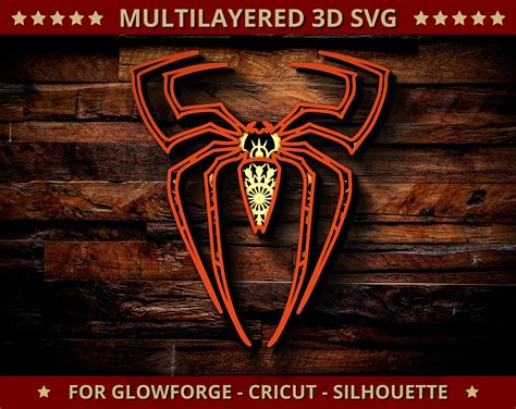 3D Spider SVG Layered Spiderman Mandala Svg Cut File for | Etsy