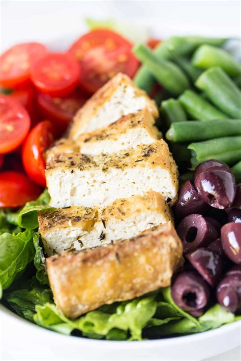 To press or not to press? Vegan Tofu Salad Nicoise Recipe - Simply Quinoa