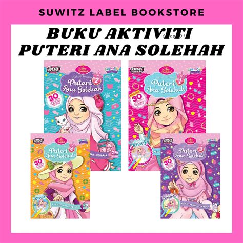 Ana Muslim Buku Aktiviti Bersama Puteri Ana Solehah Melukis Mewarna