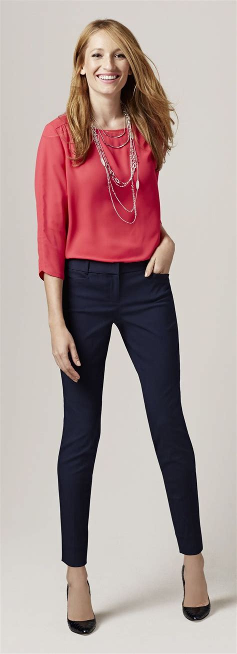 15 Stylish Navy Pants Work Outfits You Should Try Navy Pants Work