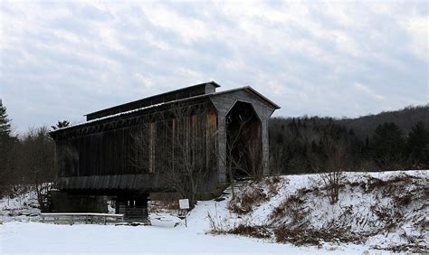 Fisher Railroad Covered Bridge Photograph By Wayne Toutaint Fine Art