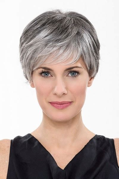 With our guide for men with grey hair, you will find it easy to match the right hairstyle right away. Opera Mono Top Ladies Boy Cut Grey Hair Wigs