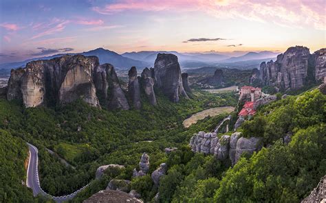 Meteora The Monastic Community In The ‘forest Of Rocks Greece Is