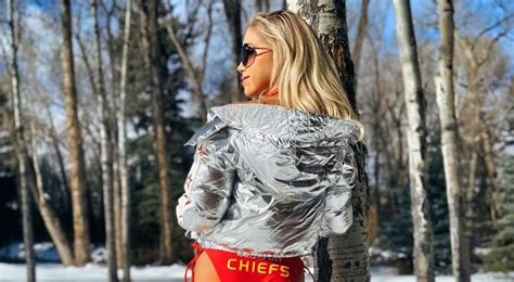 Gracie Hunt Stunned In Chiefs Bikini In The Snow Pics