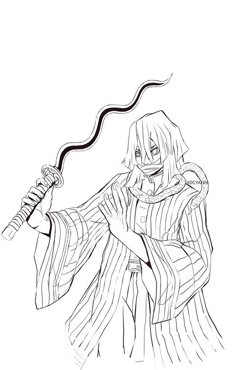 Obanai Iguro - A commission fanart! by DCyann : KimetsuNoYaiba