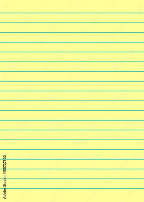 Notebook Paper Background Yellow Lined Paper Stock Vector Adobe Stock