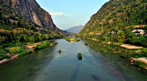 A river is a natural flowing watercourse, usually freshwater, flowing towards an ocean, sea, lake or another river. Mekong River - River in Laos - Thousand Wonders