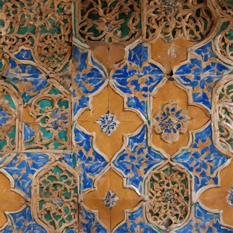 Premium Ai Image Moorish Ceramic Tiles In The Real Alcazar Seville