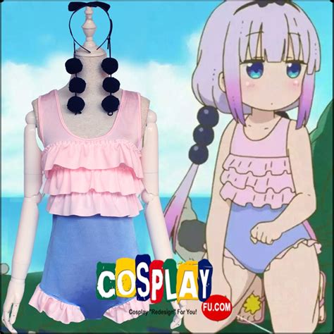 12 Sets Of Kanna Kamui Cosplay Costume Wig Props And Accessories