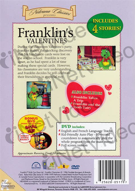 Franklin Franklins Valentines Special Edition On Dvd Movie