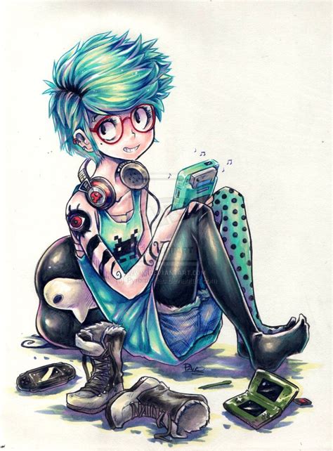 Untitled Gamer Girl By Pyromaniac On Deviantart