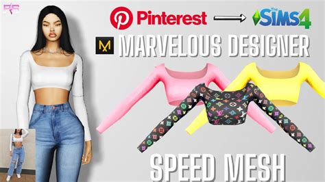 💙 Pinterest To The Sims 4 Marvelous Designer Speed Mesh Sims 4