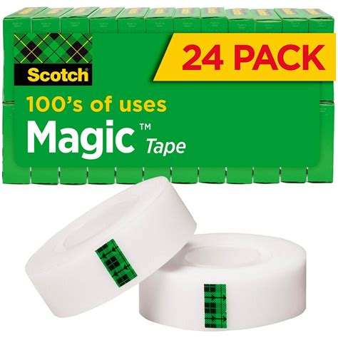 Scotch Magic Invisible Tape Refill 34 X 2777 Yds 24 Pack 810k24