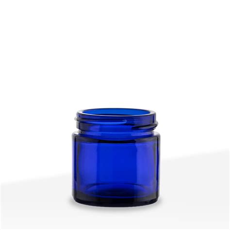 Glass Jar Straight Sided Glass Jars Uv Cobalt Blue 30ml