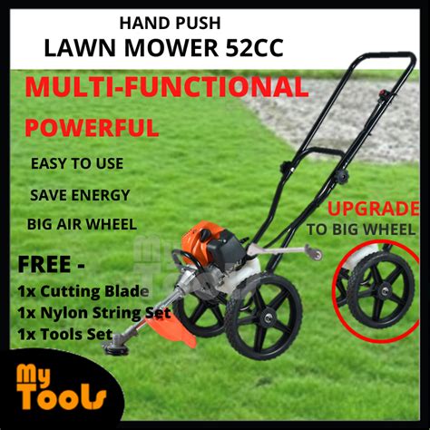 Mytools 52cc Heavy Duty Air Wheeled Hand Push Lawn Mower