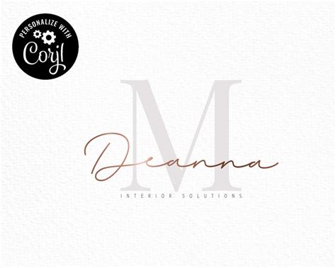 Modern Signature Logo Beauty Watermark Logo Premade Real Etsy