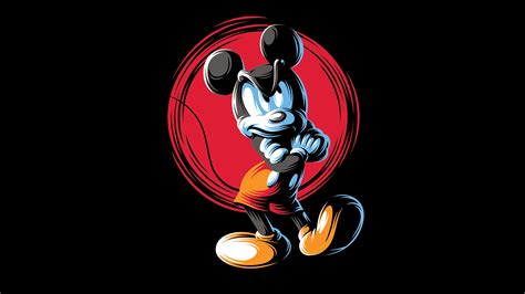 Mickey Mouse Minimal Art 4k Hd Cartoons 4k Wallpapers