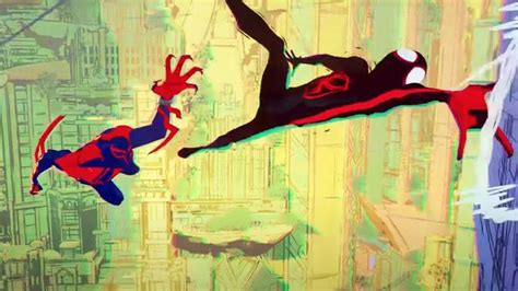 New Spider Man Across The Spider Verse Poster Teases Epic Fight Between Miles And Miguel Ohara