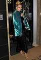 Kate Moss attends LFW party wearing sequined dress and velvet cape ...