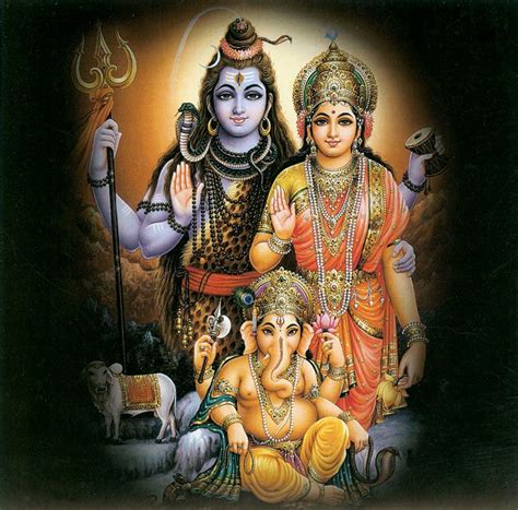 Shivaparvati And Ganesha