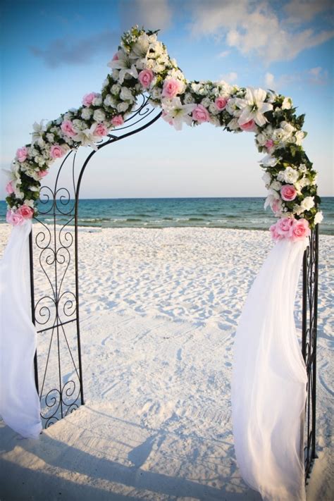 This couple turned the beach in tulum, mexico, into a disco oasis for their wedding. Beach Wedding Arch Ideas - Beach Wedding Tips