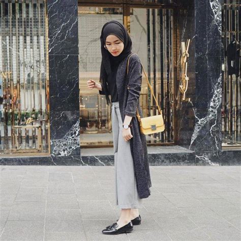 7 Inspirasi Mix And Match Outer Cardigan Ala Selebgram Hijab Yang Bisa