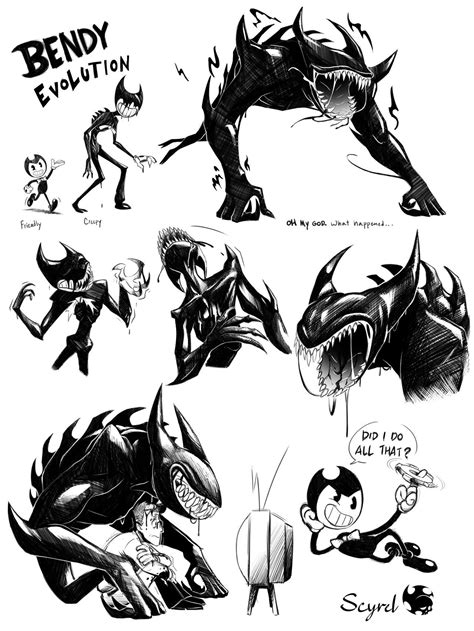 Beast Bendy By Scyrel Bendy And The Ink Machine Ink Character Art