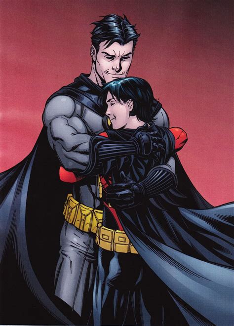 Bruce Wayne And Tim Drake Hug Tim Drake Personajes De Dc Comics