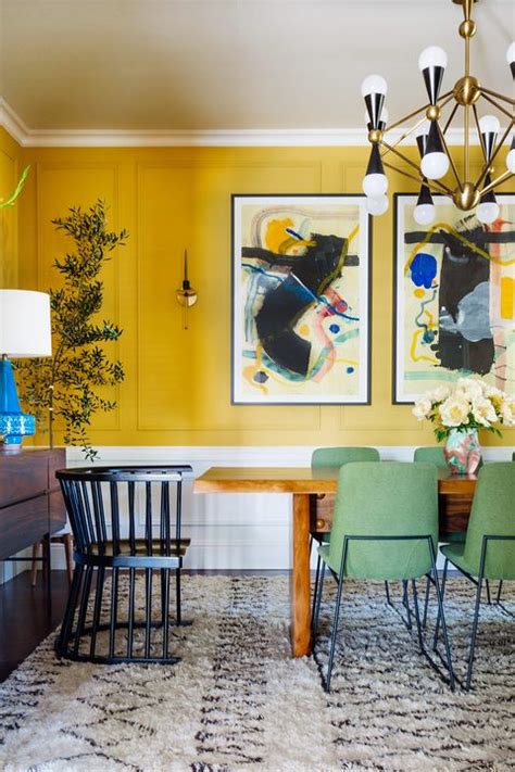 This caramelized shade—as warm as red but less expected—is a great update for a traditional dining set but works equally well with more modern. 18 Best Dining Room Paint Colors - Modern Color Schemes ...