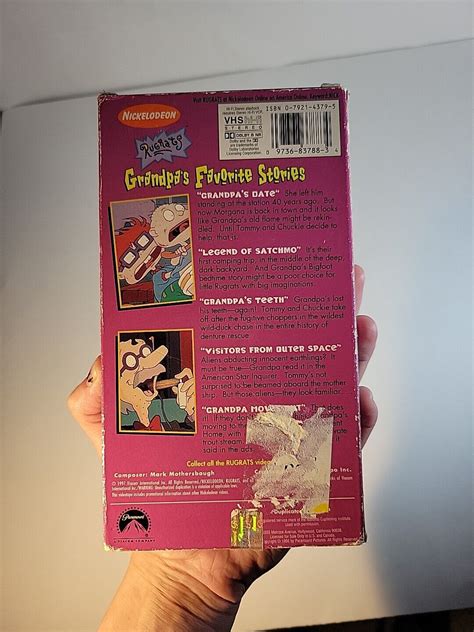 Nickelodeon Rugrats Grandpas Favorite Stories Vhs Orange Tape Rare